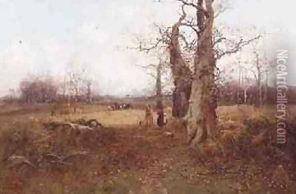 Autumn Landscape 1899 Oil Painting - William Manners