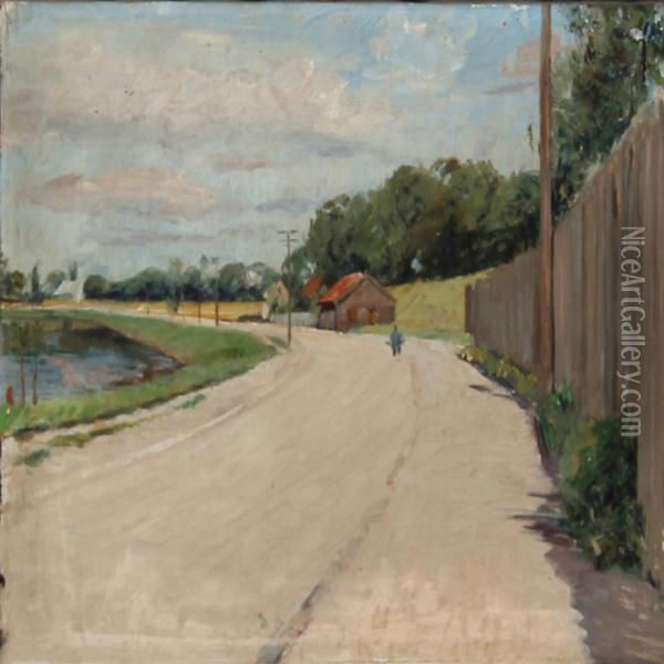 Kanalen Ved Arsenaloen Oil Painting - Albert Gottschalk