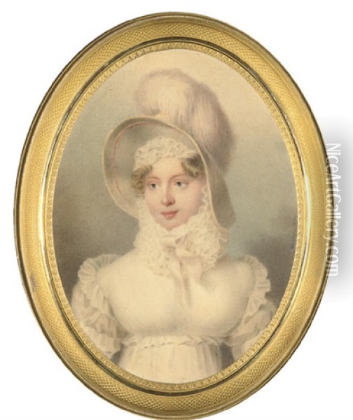 Grand Duchess Maria Pavlovna, Grand Duchess Of Saxe-weimar-eisenach Oil Painting - Henri Benner