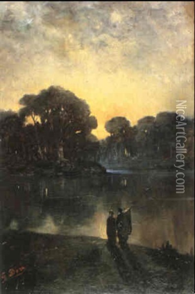 Dante Et Virgile Aux Enfers Oil Painting - Gustave Dore