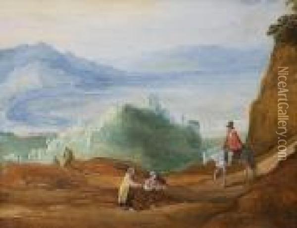 Paisajes (pareja) Oil Painting - Joos De Momper