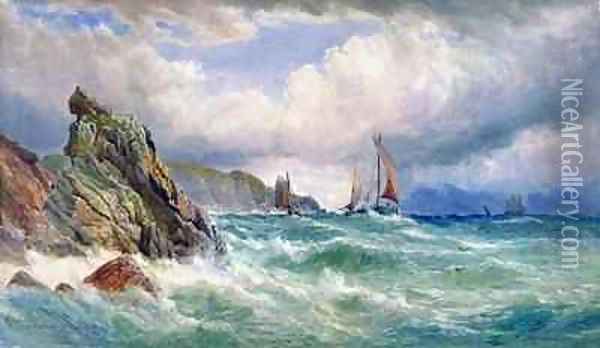 Off Cape Clear Co Cork Oil Painting - John Faulkner