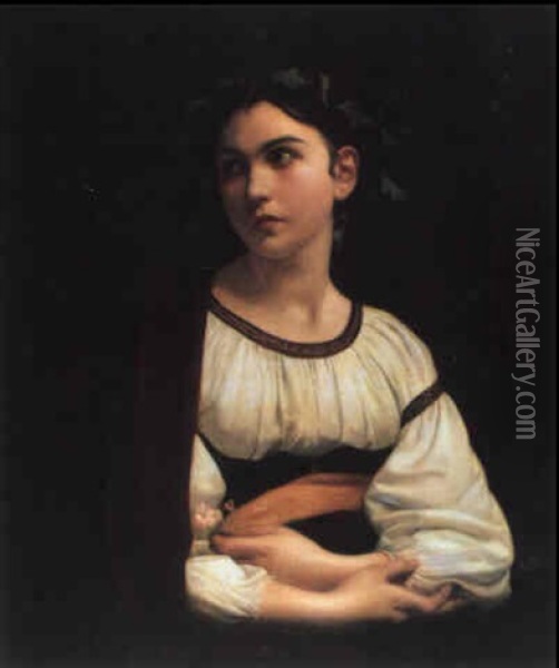 Italian Girl Oil Painting - William-Adolphe Bouguereau