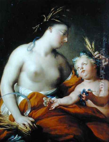 Allegory of Autumn Oil Painting - Andrea Casali