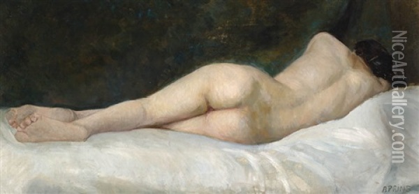 Reclining Nude Oil Painting - Benjamin Liepman Prins