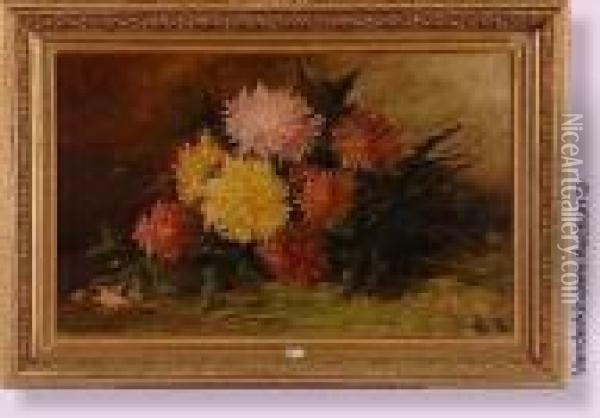 Gerbe De Fleurs Oil Painting - Jules Felix Ragot