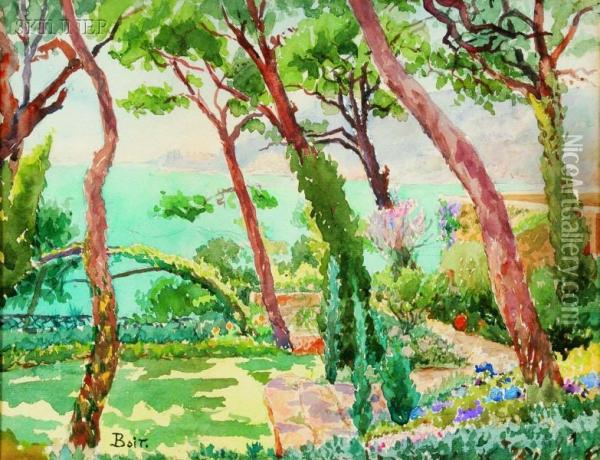 Garden By The Sea Oil Painting - Edward Darley Boit