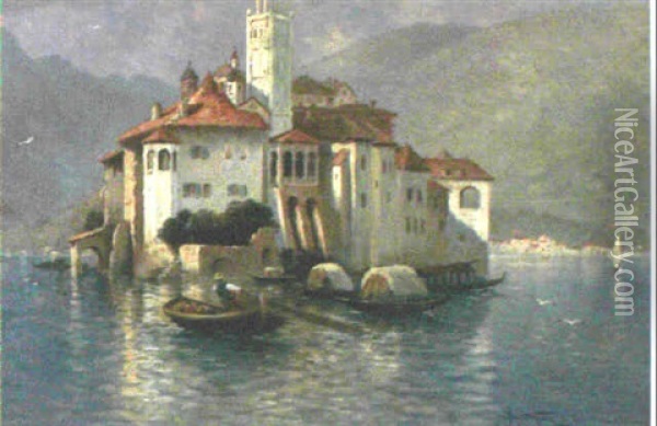 Lac D'orta Oil Painting - Armand Guery
