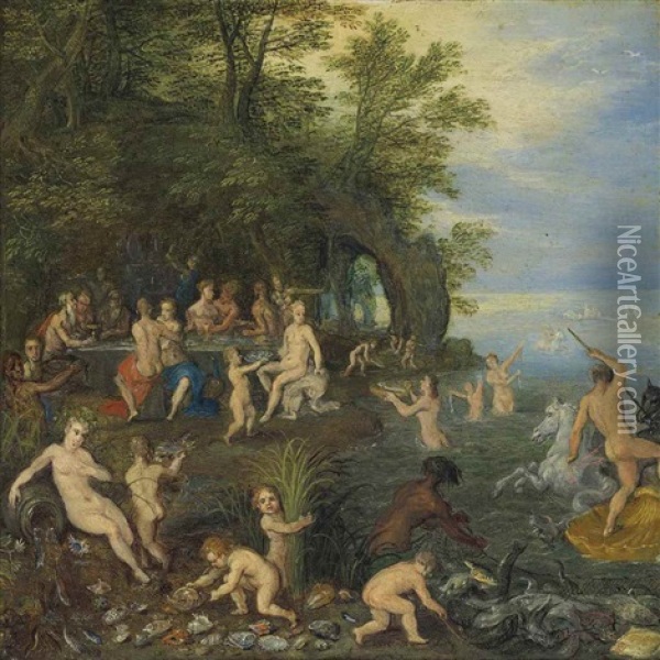 The Feast Of Achelous Oil Painting - Jan Brueghel the Elder