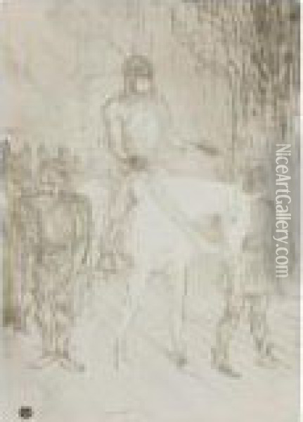 Entree De Brasseur, Dans Chilperic Oil Painting - Henri De Toulouse-Lautrec
