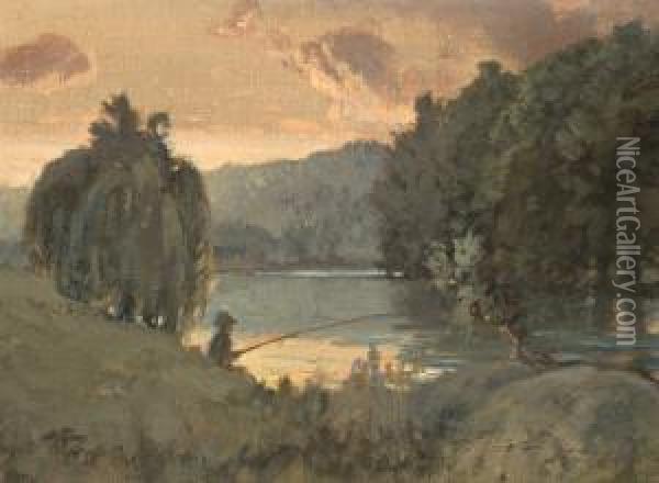 First Bite Oil Painting - Albert Henry Fullwood