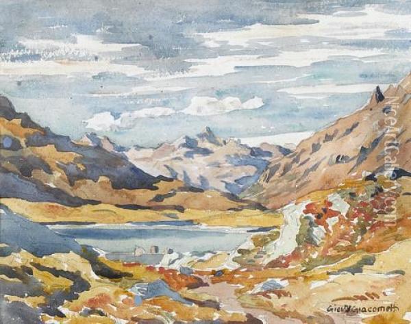 Bergsee Im Engadin Oil Painting - Giovanni Giacometti