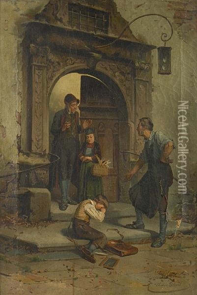 The Lad Is Sorry Oil Painting - Theodore Gerard