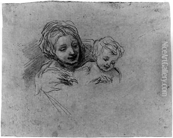 The Madonna and Child Oil Painting - Baldassarre Franceschini