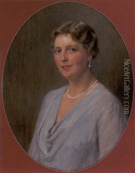Brustportrait Einer Frau (aus Der Familie Des Kunstlers) Oil Painting - Wilhelm Ludwig Heinrich Claudius