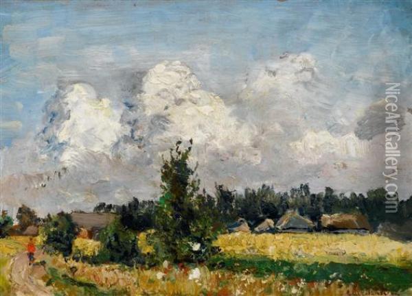 Smmer Landscapes Oil Painting - Carl August Breitenstein
