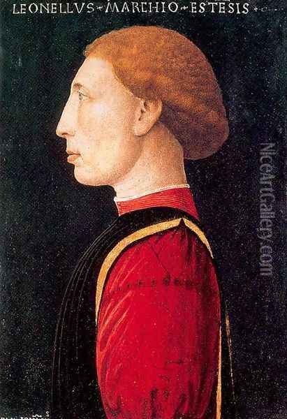 Portrait of Lionello d'Este 1447 Oil Painting - Giovanni da Oriolo