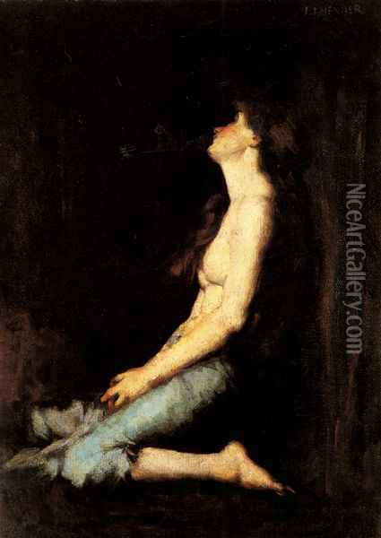 Solitude Oil Painting - Jean-Jacques Henner