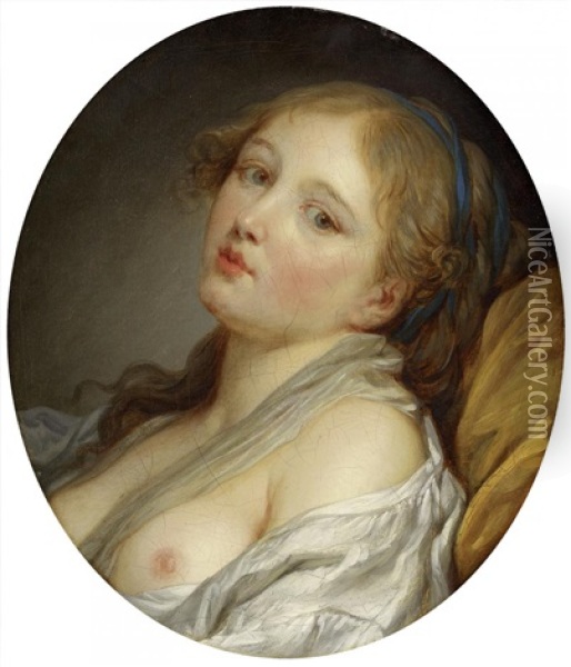 Die Traumende Oil Painting - Jean Baptiste Greuze