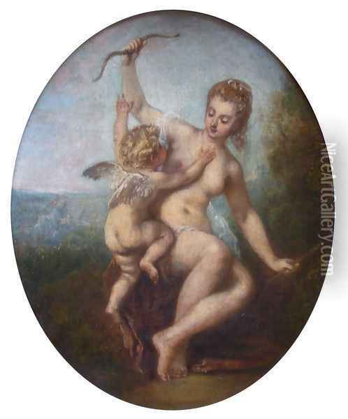L'Amour désarmé Oil Painting - Jean-Antoine Watteau