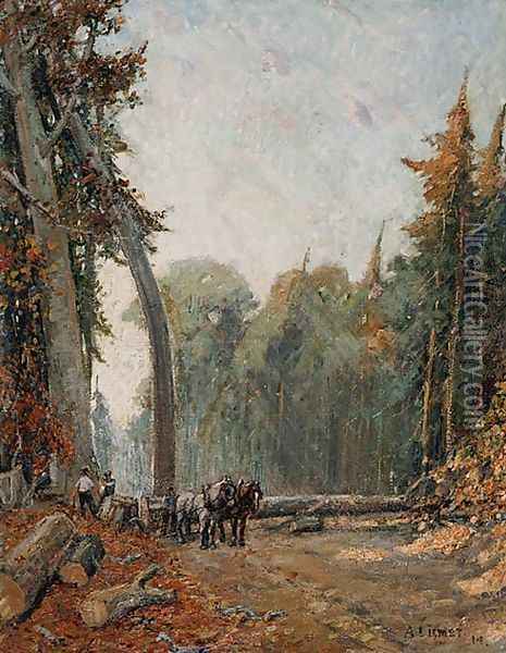 Road through the Bush Oil Painting - Arthur Lismer