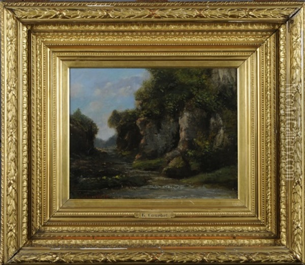 Paysage Avec Rochers Oil Painting - Gustave Courbet
