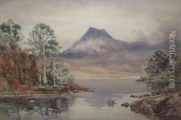 A Pair Of Loch Maree Oil Painting - Finlay Mackinnon