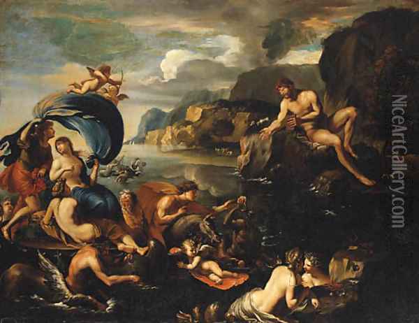 Galatea and Polyphemus Oil Painting - Francesco Albani
