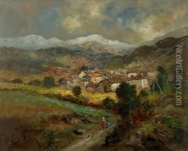 The Way Home Oil Painting - Carlo Follini