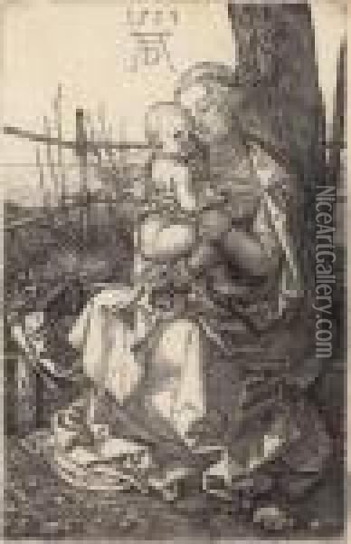 The Virgin And Child Oil Painting - Albrecht Durer