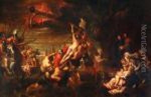 The Raising Ofthe Cross Oil Painting - Peter Paul Rubens