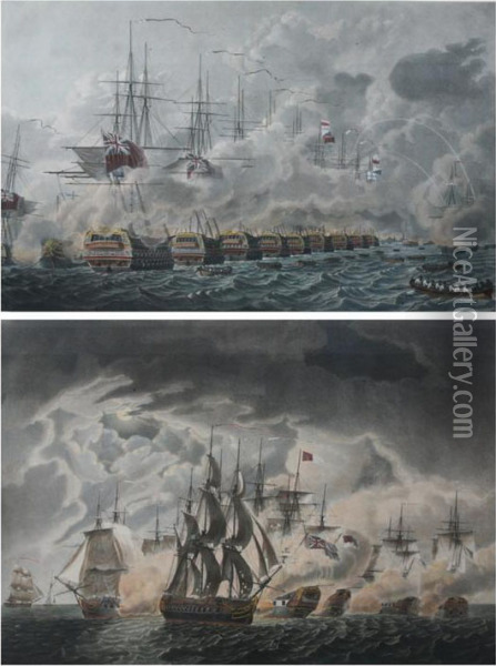 Battle Of Copenhagen Oil Painting - Robert Dodd