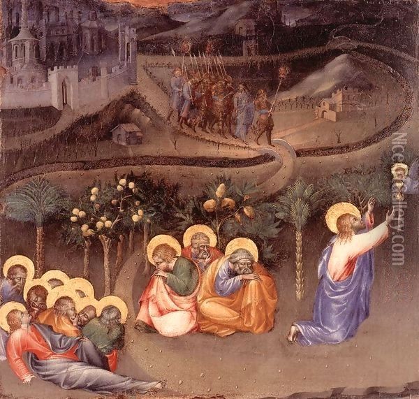 Christ in the Garden of Gethsemane Oil Painting - Giovanni di Paolo