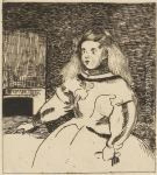 L'infante Marguerite (after Velasquez) Oil Painting - Edouard Manet