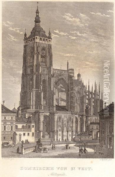 Domkirche Von St. Veit Oil Painting - Wilhelm Kandler