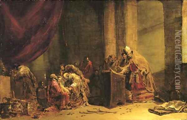 The Circumcision Oil Painting - Leonaert Bramer