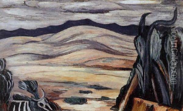 New Mexico Recollections Oil Painting - Marsden Hartley