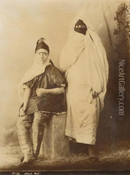 Algerie, Types De Femmes Oil Painting - Geiser Albert