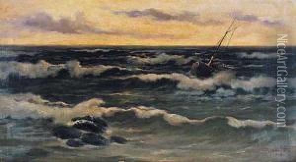 Na Morzu Oil Painting - Gertrud Staats