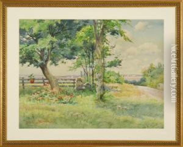 Duxbury View Oil Painting - J. Ambrose Pritchard