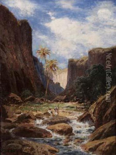 Paesaggio Mediorientale Oil Painting - Ernst Hanfstangl