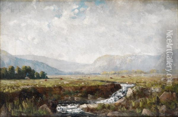 Western Landscape Oil Painting - Charles Peck