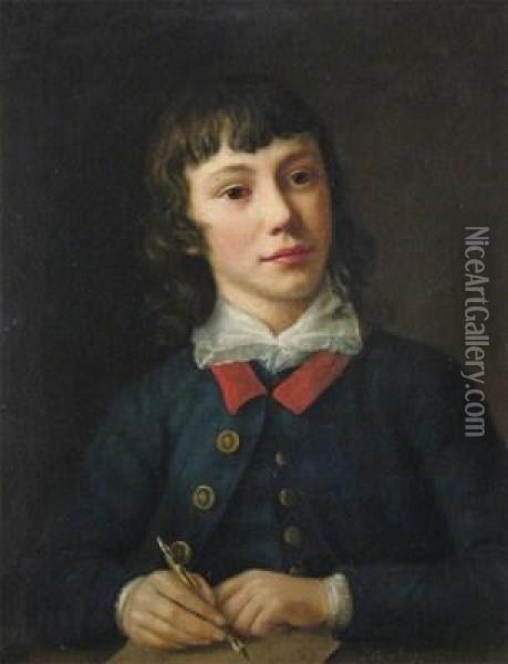 Portrait Of A Boy, Thought To Be General Sir Francis Connor Wilder K.c.b., M.p. In 1776 Oil Painting - Thomas Gainsborough