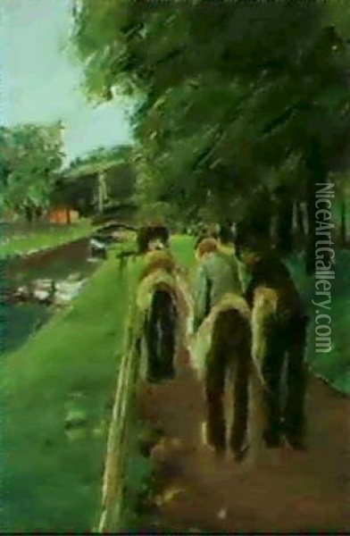 Seilerbahn Oil Painting - Max Liebermann