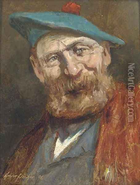 A Scotsman Oil Painting - Henrie Pitcher