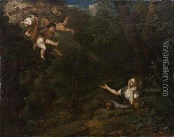 The Penitentmagdalen Oil Painting - Balthasar Beschey