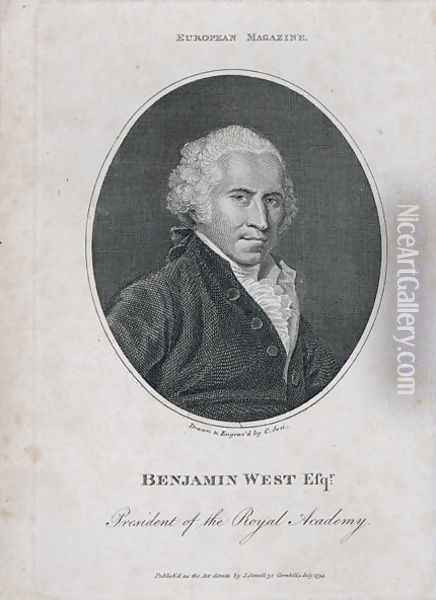 Portrait of Benjamin West 1738-1820 Oil Painting - Christian Josi