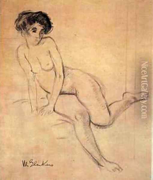 Nude 2 Oil Painting - William Glackens