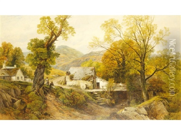 Dandey Mill Oil Painting - Frederick William Hulme