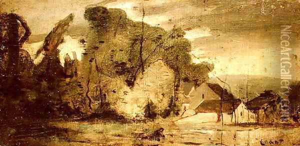 Landscape, 1796 Oil Painting - Jean-Baptiste-Camille Corot